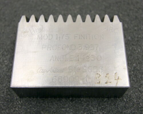 DELTAL Hobelkamm rack cutter m= 1,75 Angle 14°30 Z=11