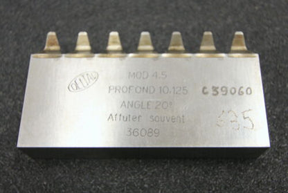 DELTAL Hobelkamm rack cutter m= 4,5 Angle 20° 100x20mm