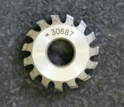 MIKRON Wälzfräser No. 30687 - Ø24x8xØ8mm 1gg. Rechts 15 Spanuten