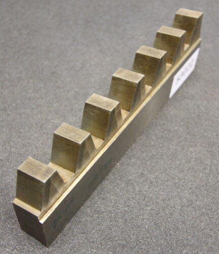 Hobelkamm rack cutter m= 10 Angle 15° 215x20mm 7 Zähne