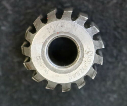 MIKRON Wälzfräser No. 73566 - Ø24x15xØ8mm 1gg. Rechts 15 Spanuten