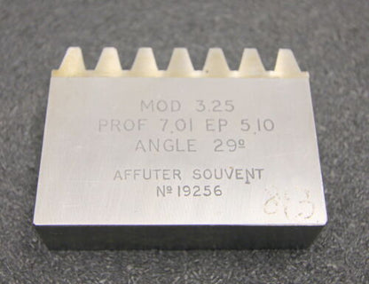 ROLLET PARIS Hobelkamm rack cutter m= 3,25 Angle 29°