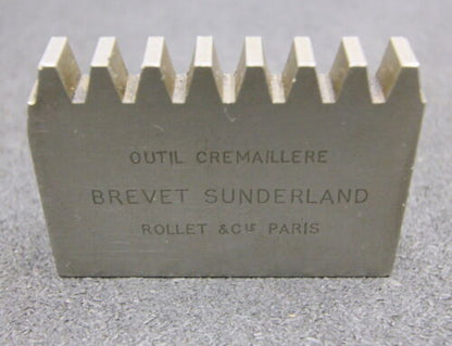 ROLLET PARIS Hobelkamm rack cutter m= 3 Angle 29° Z= 8