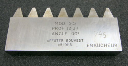 ROLLET PARIS Hobelkamm rack cutter m= 5,5 Angle 20°