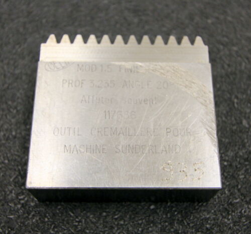 DELTAL Hobelkamm rack cutter m= 1,5 Angle 20° 58x20mm