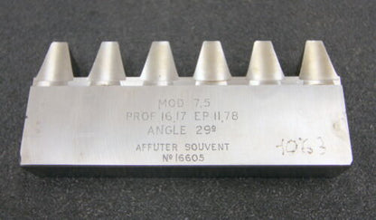 ROLLET PARIS Hobelkamm rack cutter m= 7,5 Angle 20°