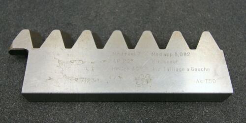 BRENIER Hobelkamm rack cutter m= 7 Angle 20° 185x20mm