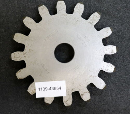 Scheibenschneidrad m= 8,0mm Z= 16 Fertigschneider Da=155mm EGW 20° Qualität A HSS