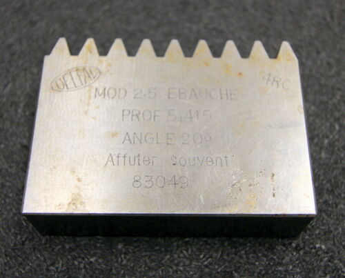 DELTAL Hobelkamm rack cutter m= 2,5 Angle 20° 70x20mm