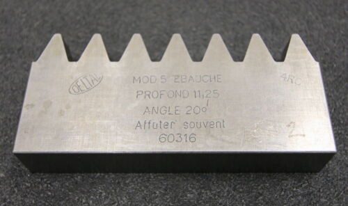 DELTAL Hobelkamm rack cutter m= 5 Angle 20° 110x20mm