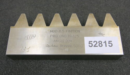 DELTAL Hobelkamm rack cutter m= 8,5 Angle 20° 165x25mm