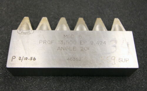 ROLLET PARIS Hobelkamm rack cutter m= 6 Angle 20°