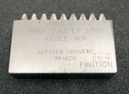 ROLLET PARIS Hobelkamm rack cutter m= 2,5 Angle 20°