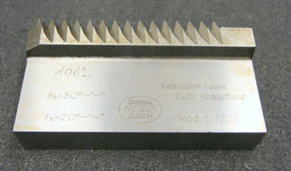 MAAG Hobelkamm rack cutter f. MAAG-Wälzhobelmaschinen m= 1,7320 Angle 20° 111x29mm