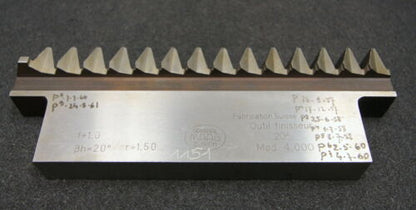 MAAG Hobelkamm rack cutter m= 4,000 Angle 20° ßh = 20°
