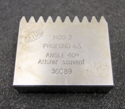 DELTAL Hobelkamm rack cutter m= 2 Angle 20° 63x20mm