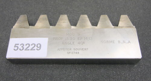 ROLLET PARIS Hobelkamm rack cutter m= 9 Angle 20° Z= 6