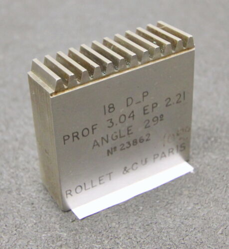ROLLET PARIS Hobelkamm rack cutter f. MAAG-Wälzhobelmaschinen DP18 Angle 29° Z=12