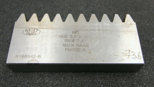 ROLLET PARIS Hobelkamm rack cutter m= 3,5 Angle 20°