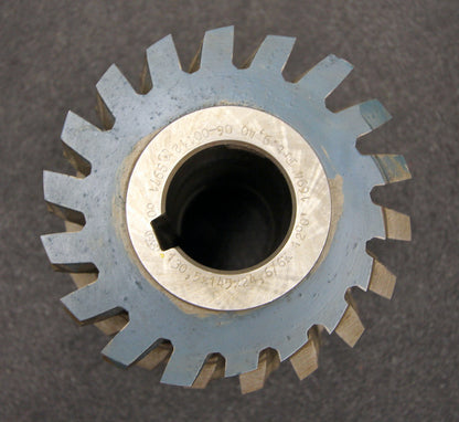 PWS Keilwellenwälzfräser spline hob 6 Keile 130,5x145x24,6 mit Höcker 1gg. Re.