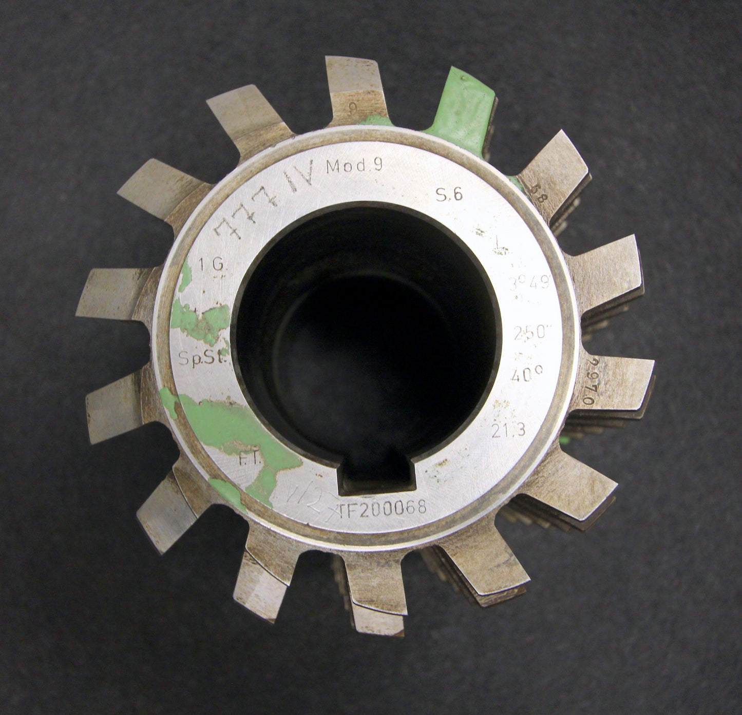 Vollstahlwälzfräser gear hob m= 9mm 20° EGW  Ø155x180xØ60mm mit LKN 1gg Links