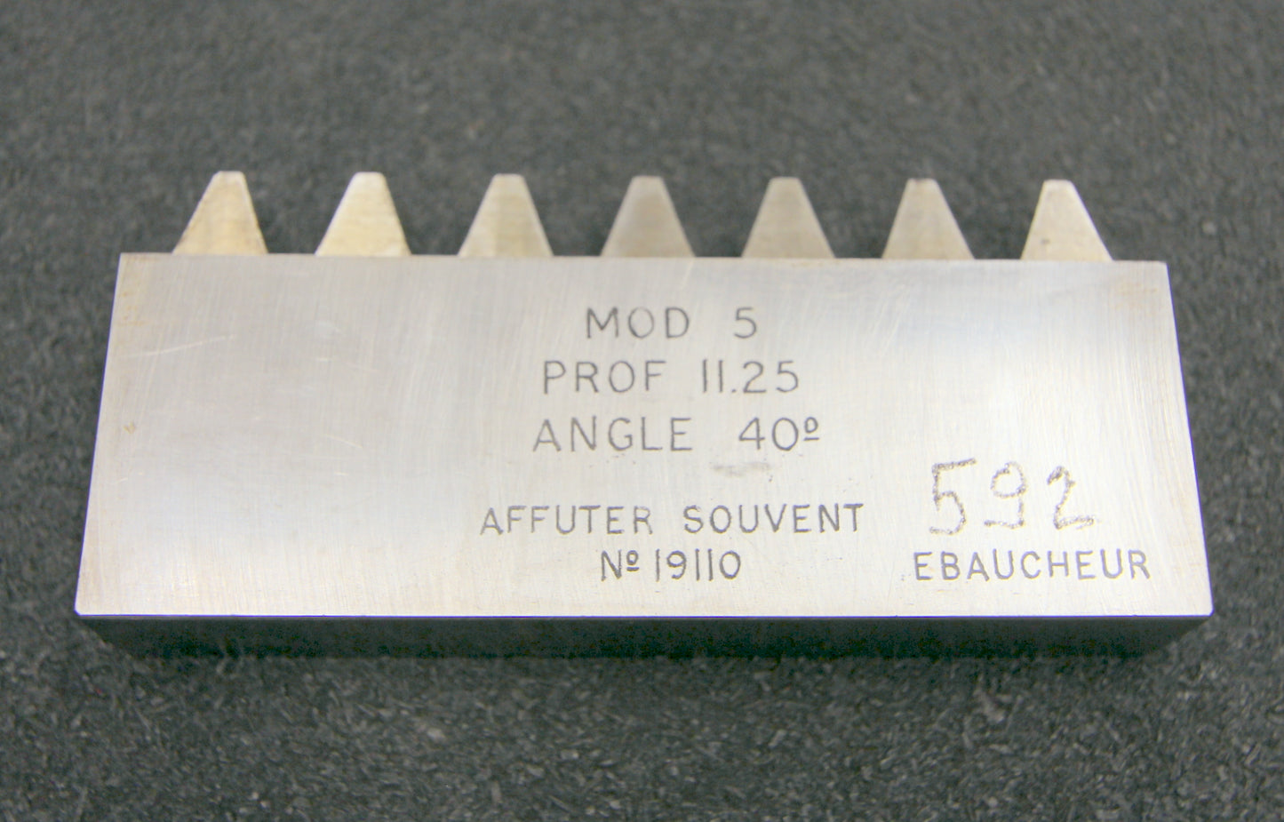 ROLLET PARIS Hobelkamm rack cutter m= 5 Angle 20° Z=7