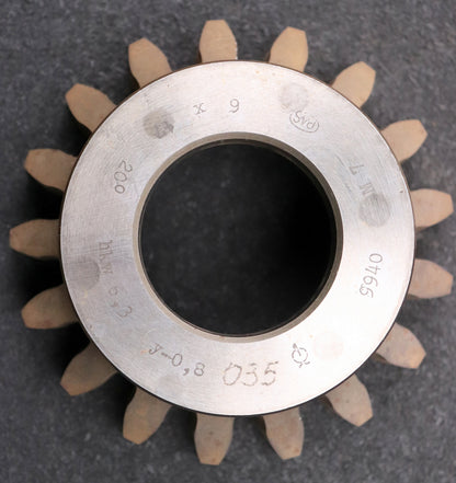 PWS Glockenschneidrad gear shaper m= 6mm EGW 20° Z= 17 hkw 6,3 Ø117x48xØ1 3/4"