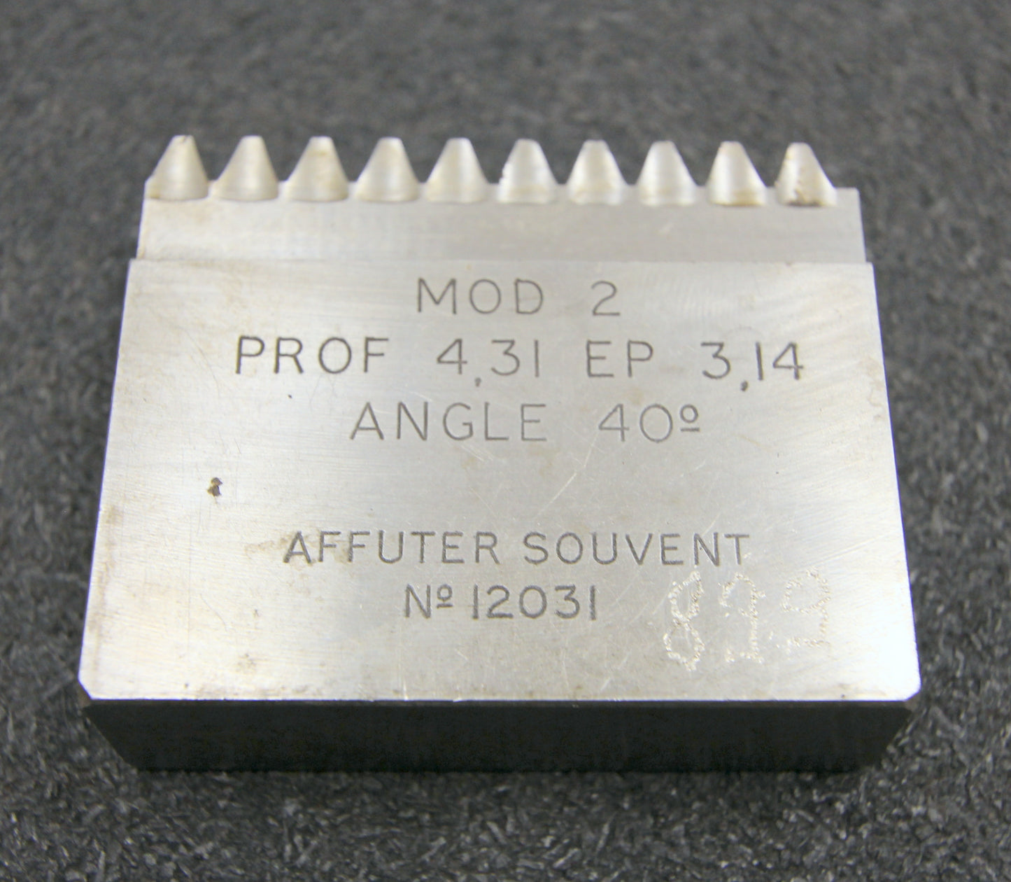 ROLLET PARIS Hobelkamm rack cutter m= 2 Angle 20°