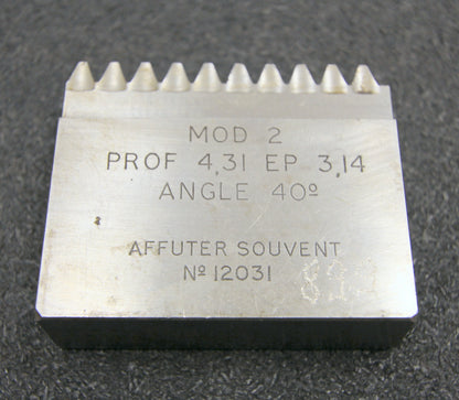 ROLLET PARIS Hobelkamm rack cutter m= 2 Angle 20°