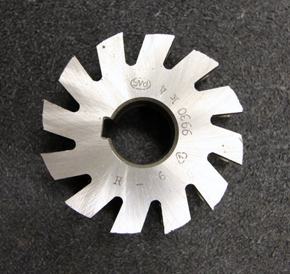 PWS Halbrund-Formfräser konkav Radiusfräser Radius 6mm - 70x24x22mm 12 Spannuten