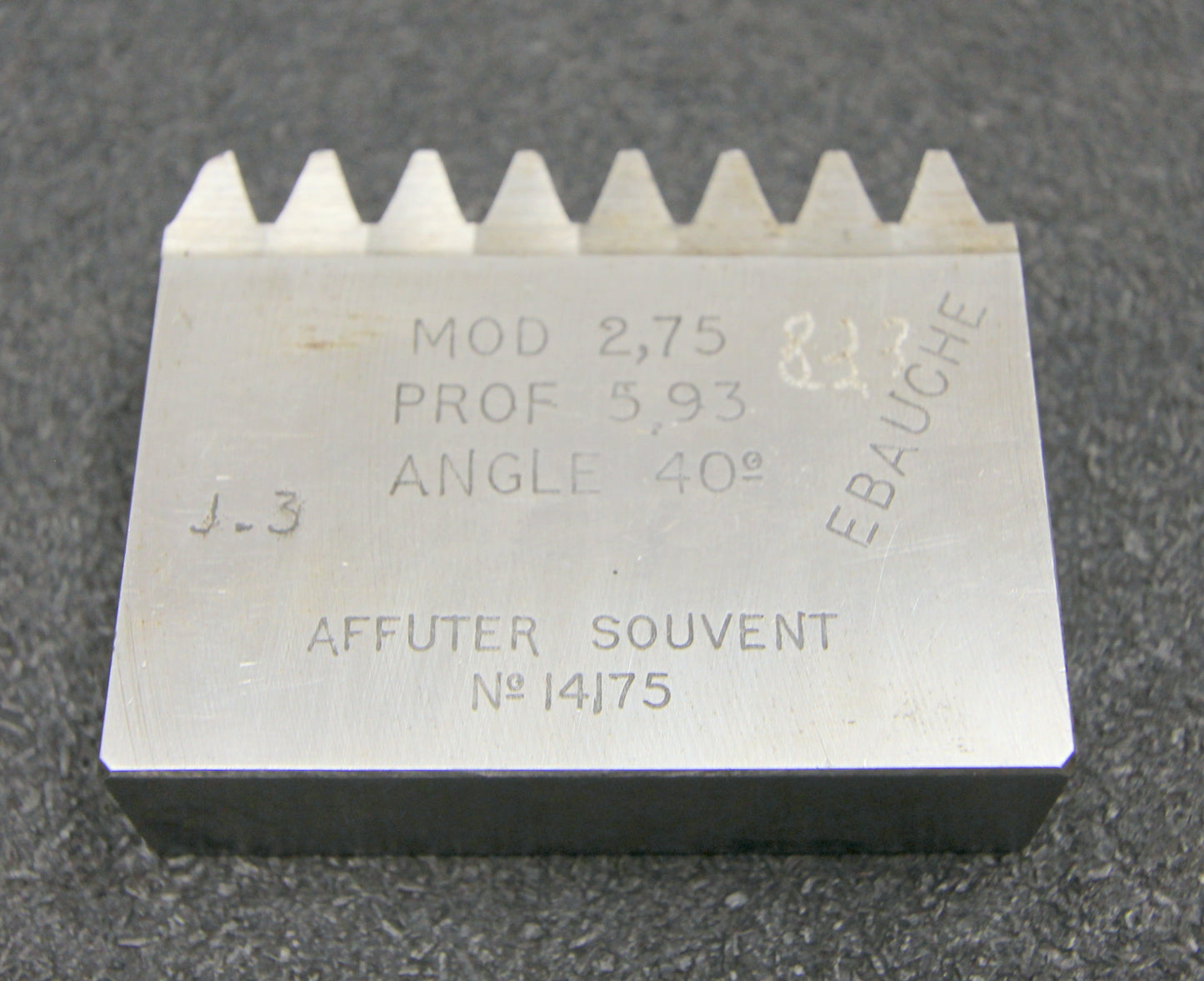 ROLLET PARIS Hobelkamm rack cutter m= 2,75 Angle 20°