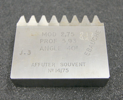 ROLLET PARIS Hobelkamm rack cutter m= 2,75 Angle 20°