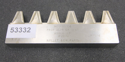 ROLLET PARIS Hobelkamm rack cutter m= 10,106 Angle 29°