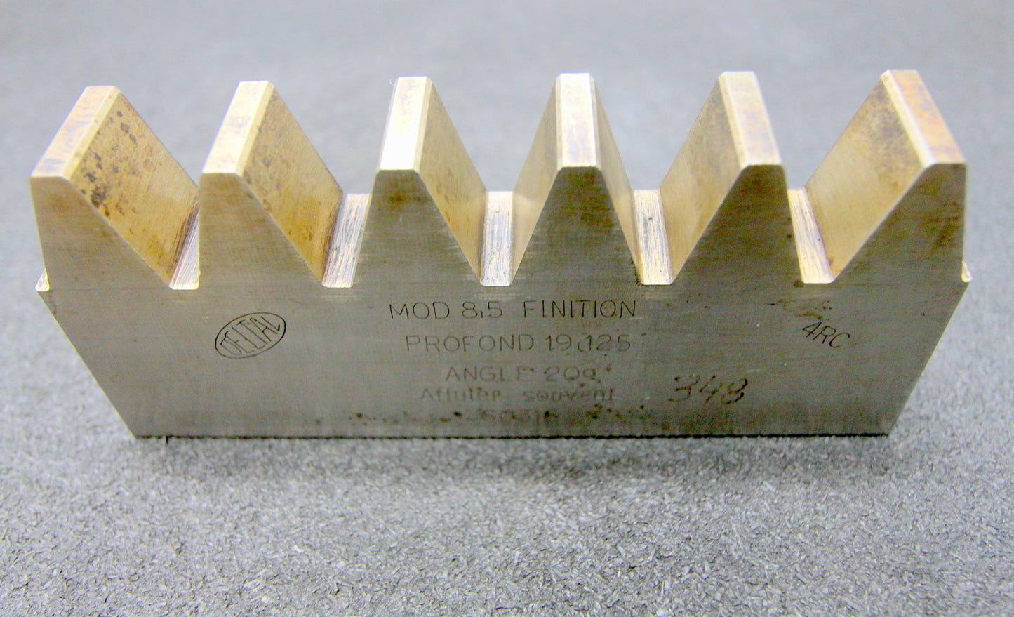 DELTAL Hobelkamm rack cutter m= 8,5 160x25mm HSS