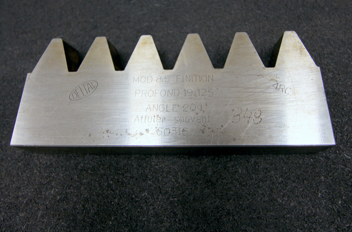 DELTAL Hobelkamm rack cutter m= 8,5 160x25mm HSS