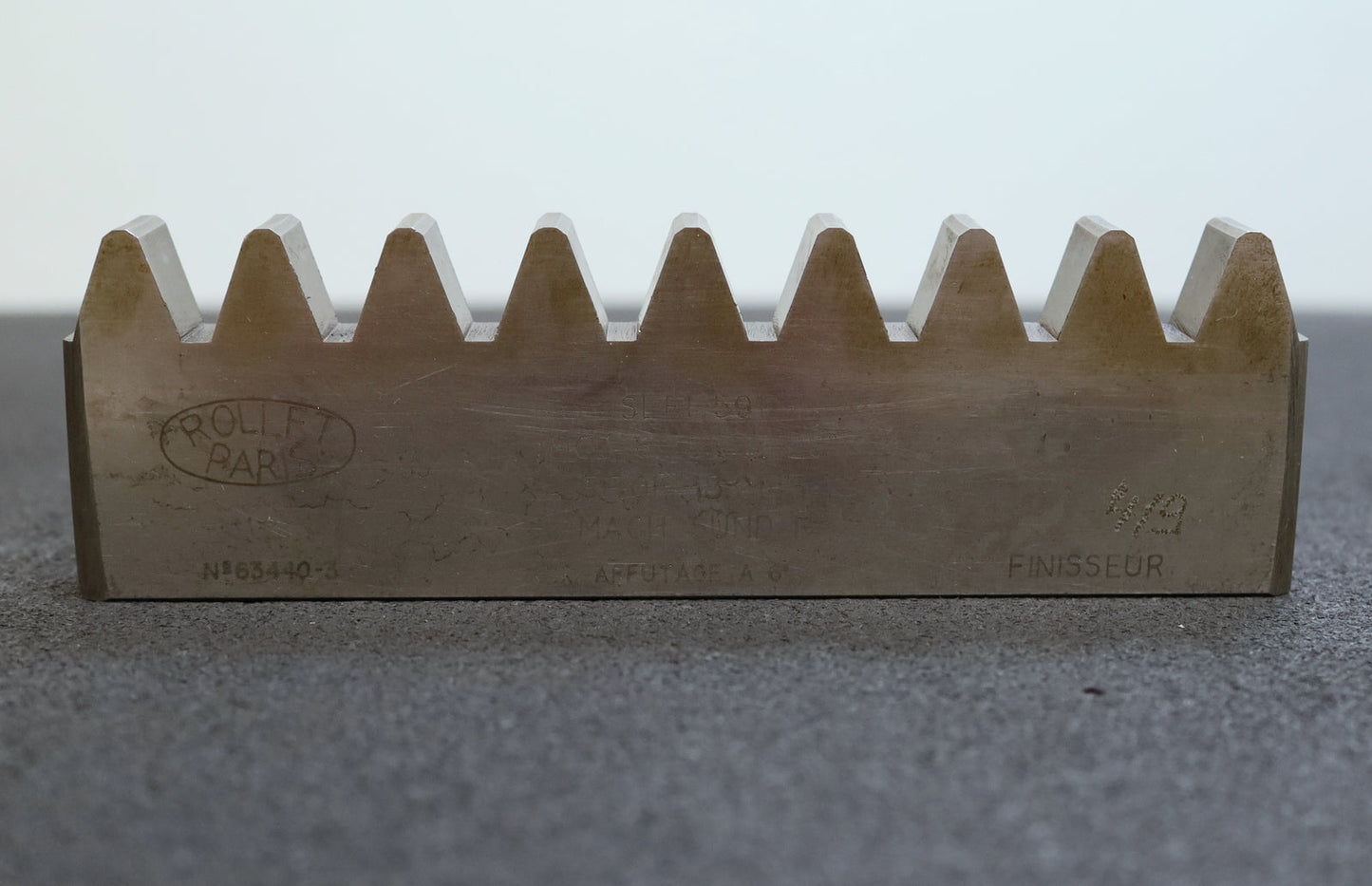 ROLLET PARIS Hobelkamm rack cutter m= 6,762 Angle 20°