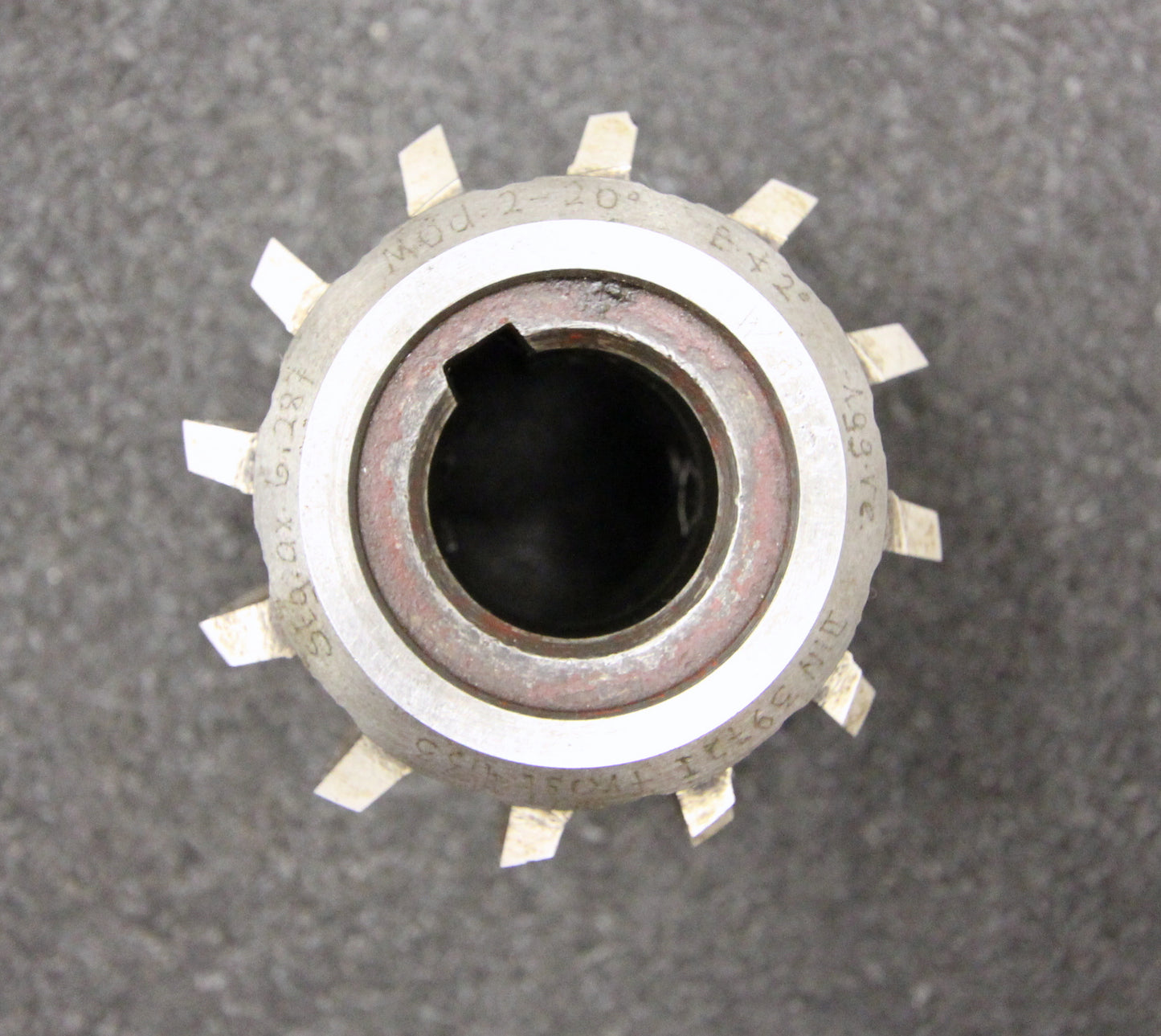 Bild des Artikels SAAZOR-Vollstahlwälzfräser-involute-spline-hob-m-=-2mm-BP-I-DIN3972-Ø60x65xØ22mm