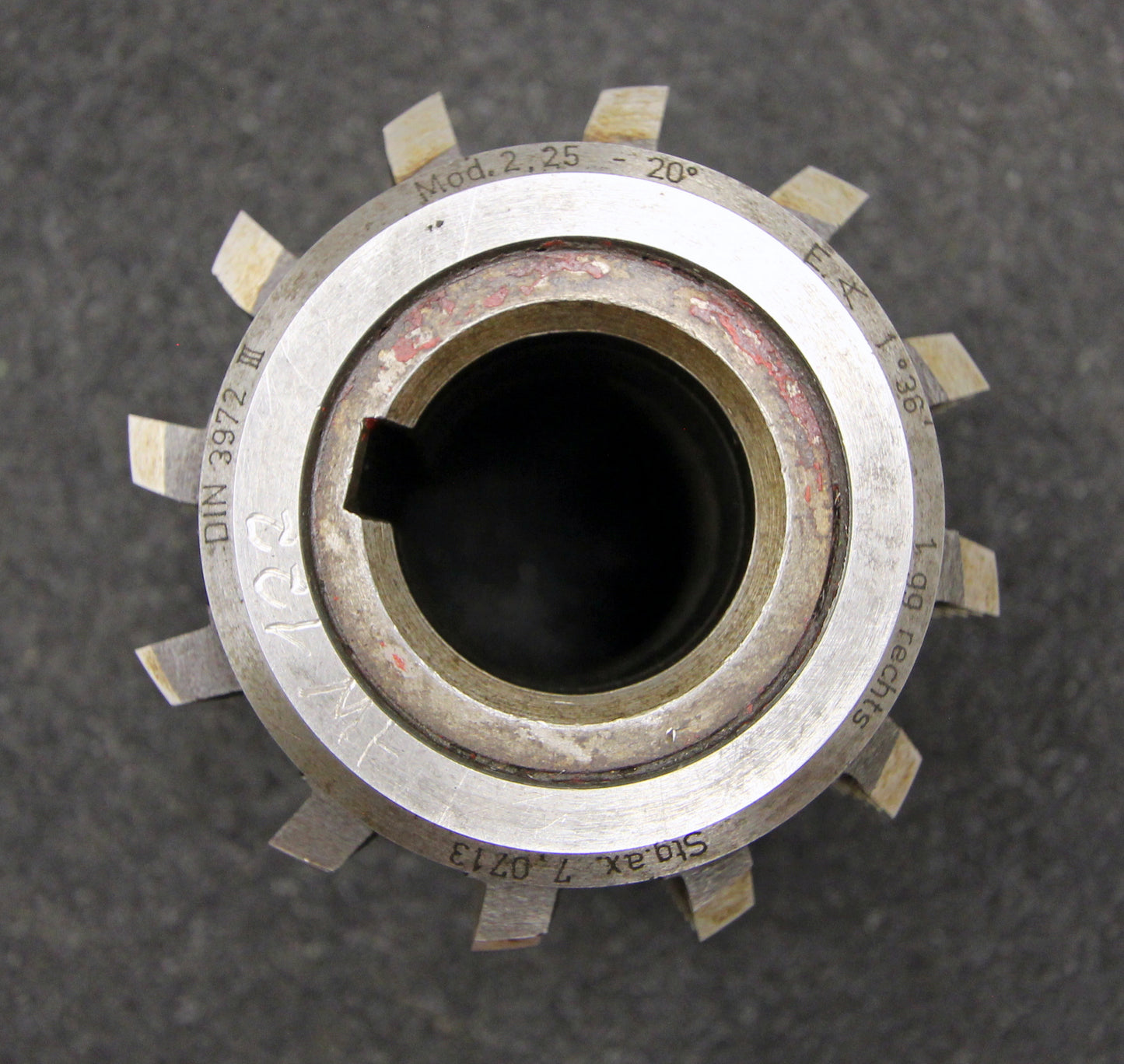 Bild des Artikels SAAZOR-Stollenwälzfräser-involute-spline-hob-m-=-2,25mm-BP-III-nach-DIN3972