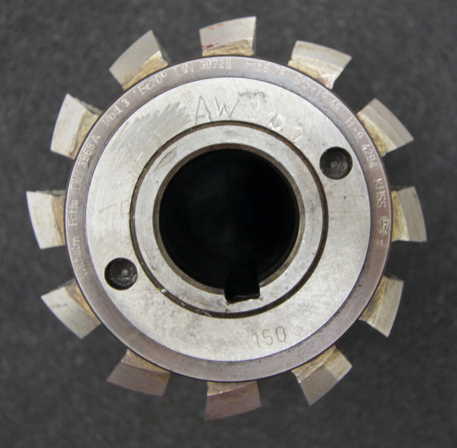 Bild des Artikels FETTE-Stollenwälzfräser-involute-spline-hob-m-=-3mm-BP-II-DIN3972-Ø105x105xØ32mm