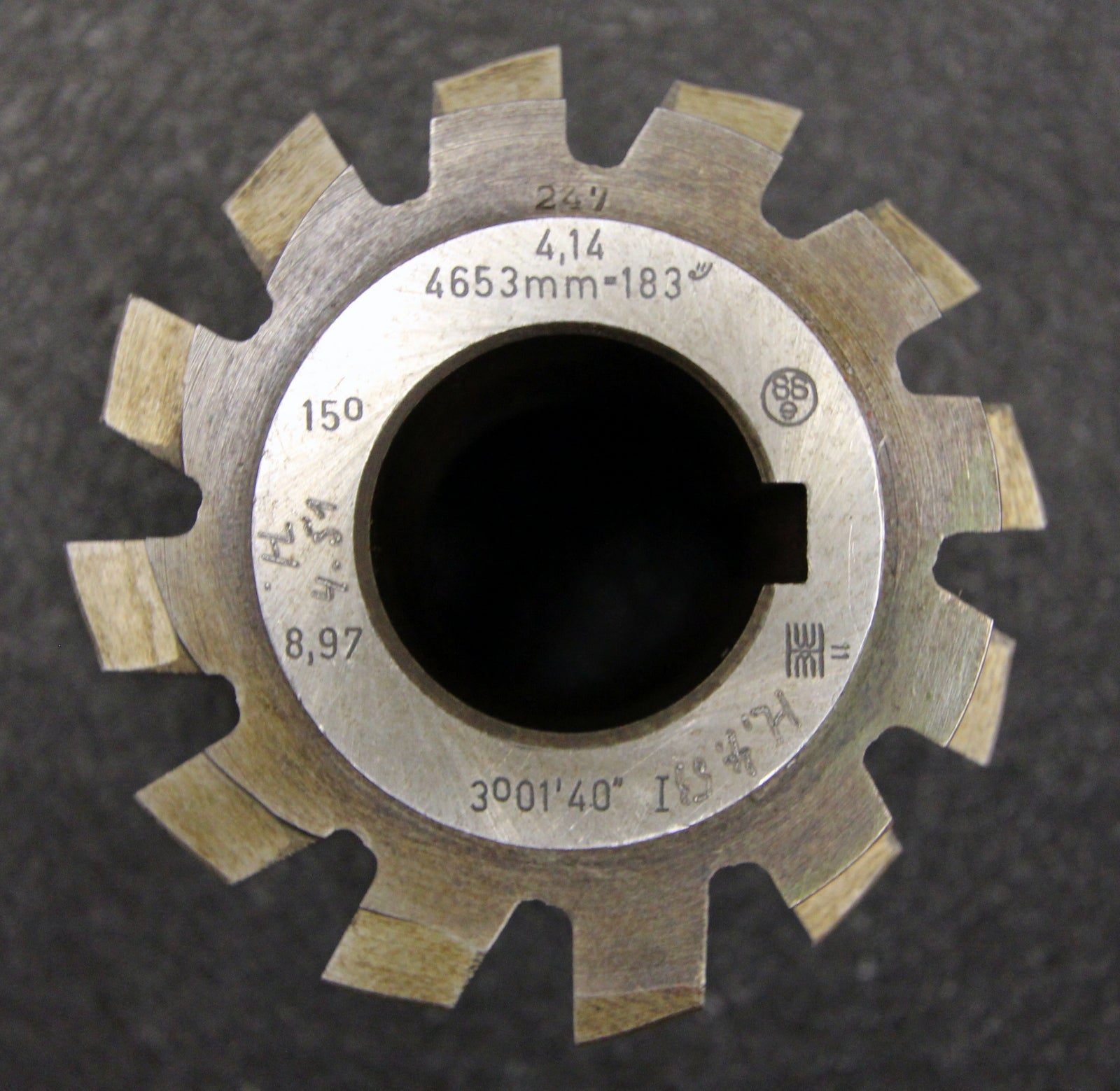 Bild des Artikels Vollstahlwälzfräser-gear-hob-m=-4,14mm-15°-EGW-Abmessungen-Ø85x80xØ32mm-mit-LKN