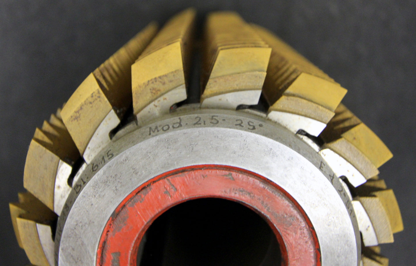 Bild des Artikels SAAZOR-Stollenwälzfräser-involute-spline-hob-m-=-2,5mm-25°-EGW-Ø120x210xØ40mm