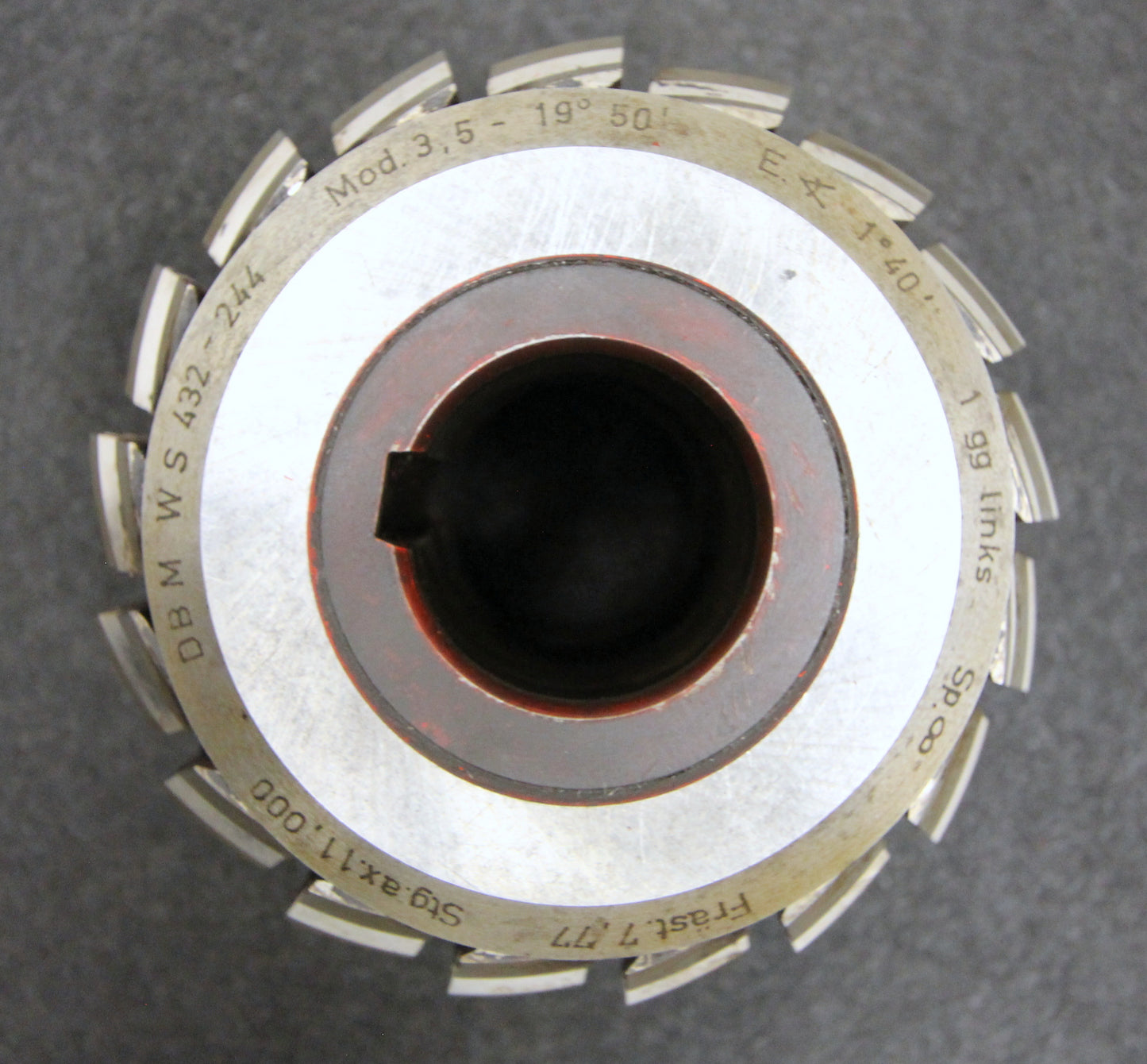 Bild des Artikels SAAZOR-Stollenwälzfräser-involute-spline-hob-m-=-3,5mm-19°50´-EGW-Ø120x110xØ40mm