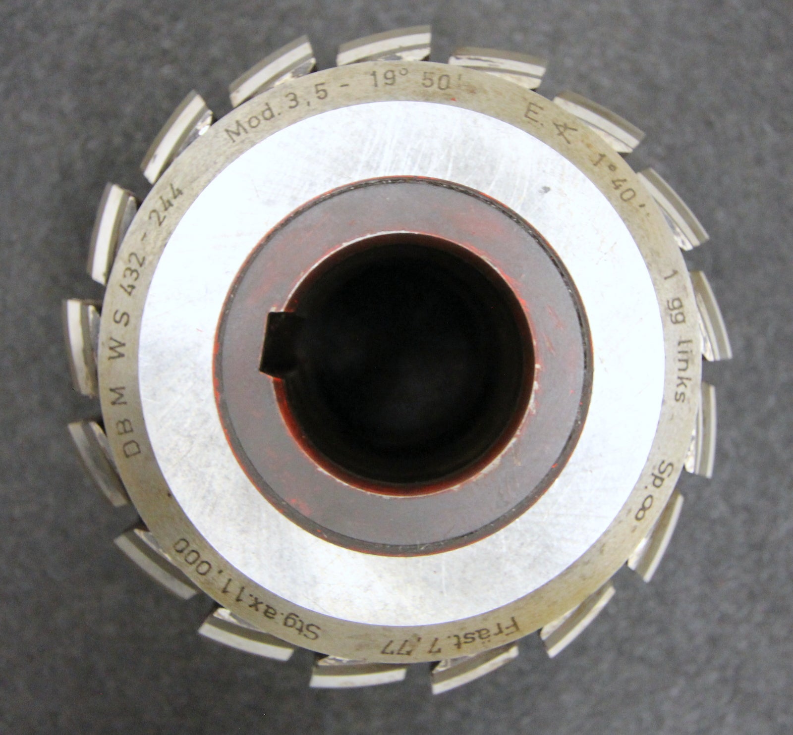 Bild des Artikels SAAZOR-Stollenwälzfräser-involute-spline-hob-m-=-3,5mm-19°50´-EGW-Ø120x110xØ40mm