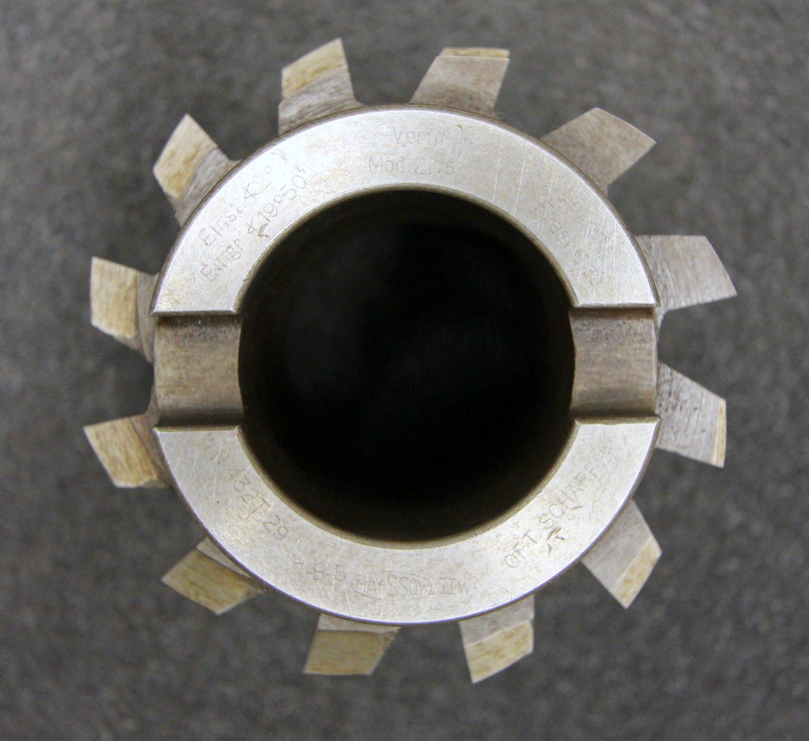 Bild des Artikels MAYSSOW-Vollstahlwälzfräser-gear-hob-Vorfräser-m=-2,75mm-BP-II-nach-DIN3972