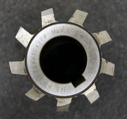 Bild des Artikels FETTE-Vollstahlwälzfräser-gear-hob-m-=-3mm-15°-EGW-Ø70x70xØ27mm-LKN-beschädigt