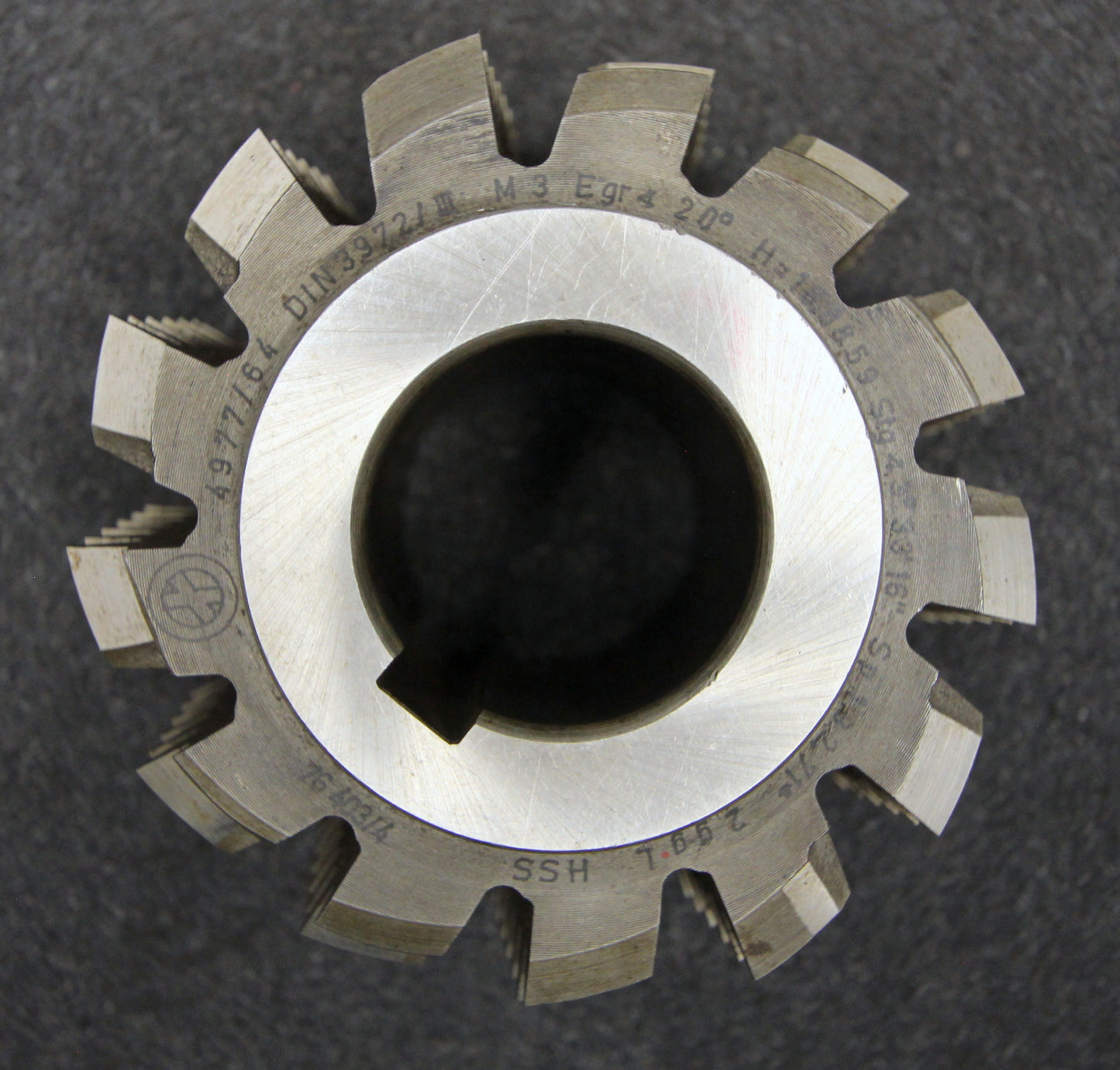 Bild des Artikels Vollstahlwälzfräser-gear-hob-m-=-3m-BP-III-nach-DIN3972-20°-EGW-Ø105x70xØ40mm