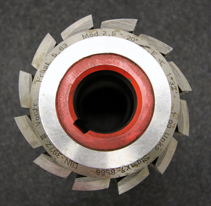 Bild des Artikels SAAZOR-Stollenwälzfräser-involute-spline-hob-Vorfäser-m-=-2,5mm-Ø100x105xØ32mm