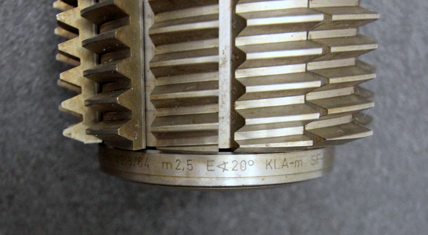 Bild des Artikels KLINGELNBERG-Stollenwälzfräser-involute-spline-hob-Vorfräser-m-=-2,5mm-BPIII