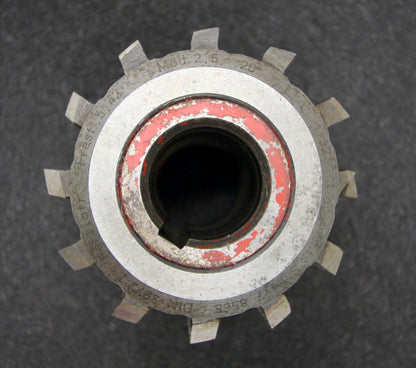 Bild des Artikels SAAZOR-Stollenwälzfräser-involute-spline-hob-Fertigfräser-m-=-2,5mm-1gg.-R