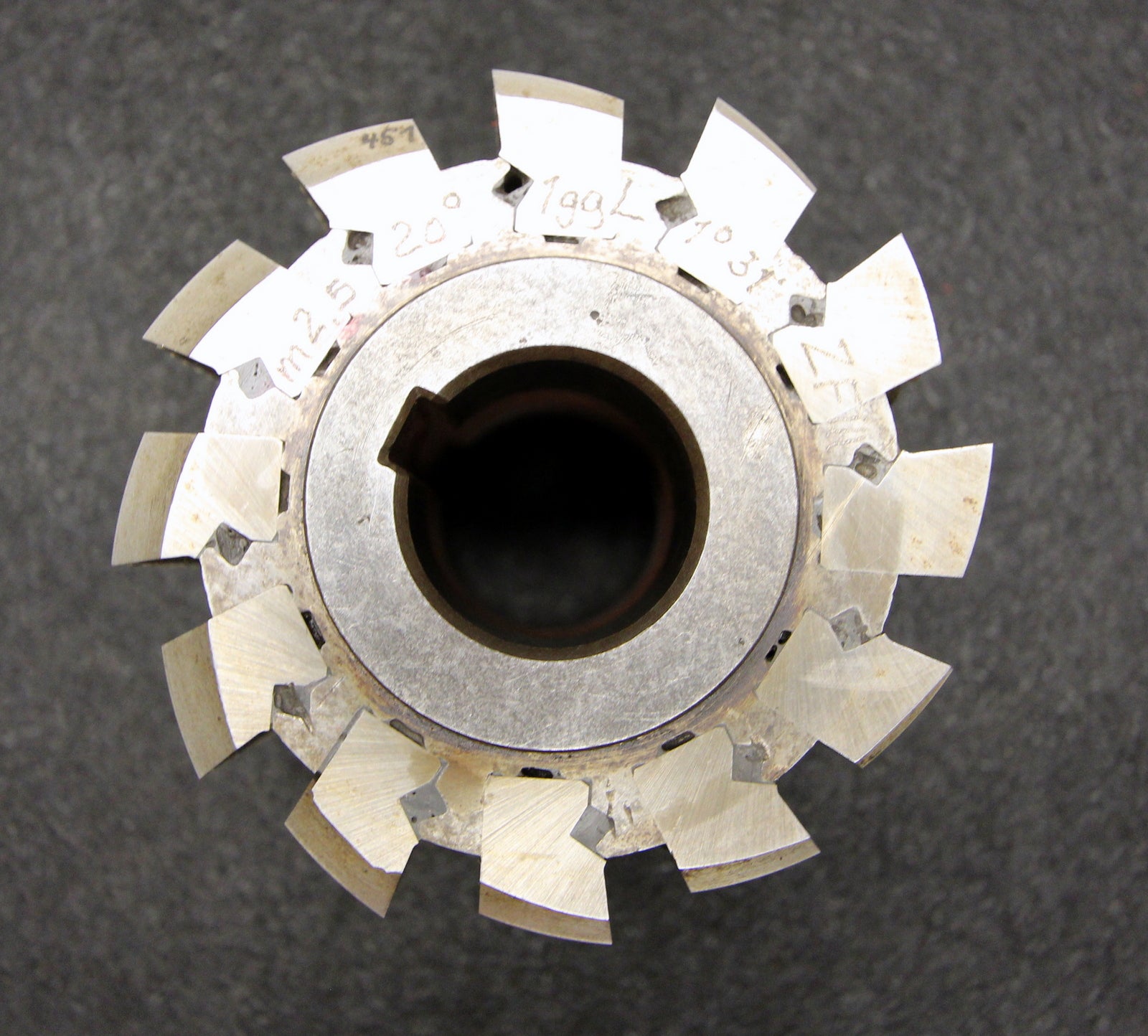 Bild des Artikels Stollenwälzfräser-involute-spline-hob-m-=-2,5mm-20°-EGW-1gg.-L